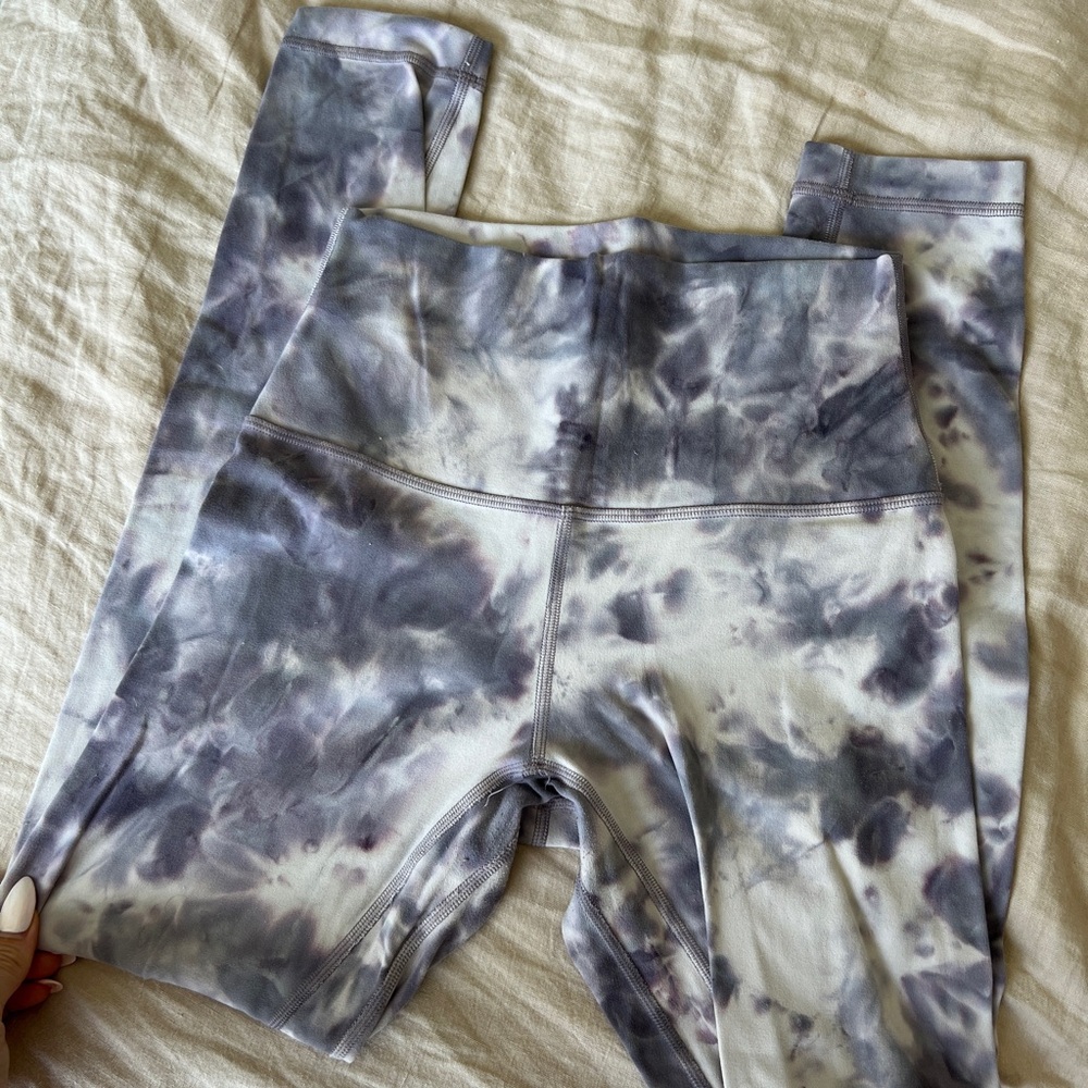 Lululemon Purple Tie-Dye Align Leggings